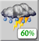 Thursday: A slight chance of showers and thunderstorms between 8am and 9am, then showers and thunderstorms. Mostly cloudy. High near 76, with temperatures falling to around 74 in the afternoon. South southwest wind 9 to 18 mph, with gusts as high as 31 mph. Chance of precipitation is 90%. New rainfall amounts between a tenth and quarter of an inch possible. Thursday: Slight Chance Showers And Thunderstorms then Showers And Thunderstorms